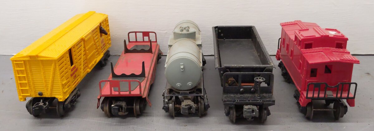 Lionel Vintage O Gauge Freight Cars: 3469, 6035, 6111, 6473, Caboose [5] VG