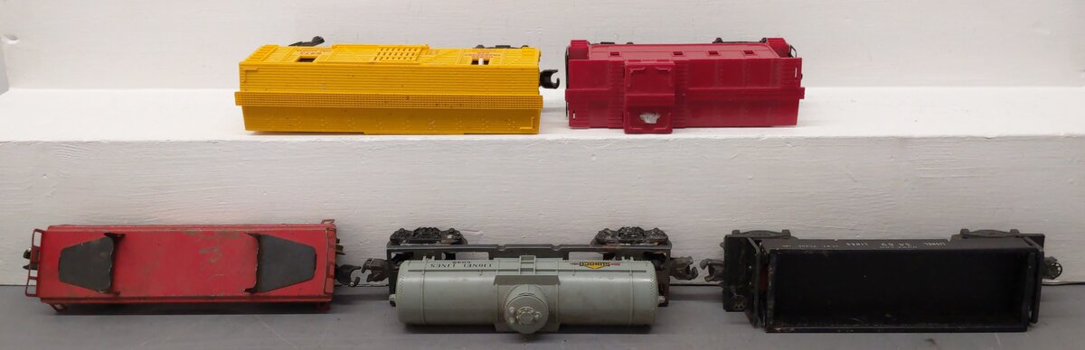 Lionel Vintage O Gauge Freight Cars: 3469, 6035, 6111, 6473, Caboose [5] VG