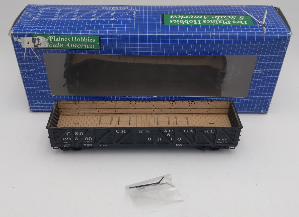 Des Plaines Hobbies SSA16051 S Chesapeake & Ohio USRA Woodside Gondola #29509 VG/Box