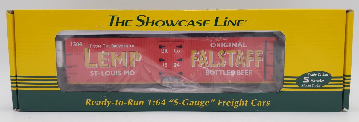 S-Helper 02049 S Gauge Lemp Falstaff Beer Woodsided Reefer #1504 LN/Box