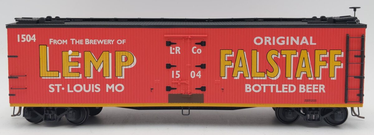 S-Helper 02049 S Gauge Lemp Falstaff Beer Woodsided Reefer #1504 LN/Box