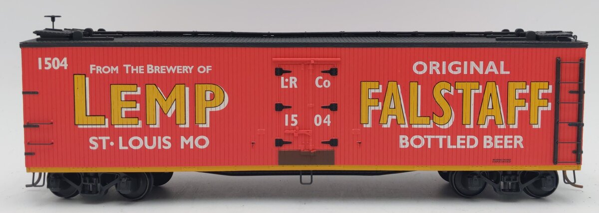 S-Helper 02049 S Gauge Lemp Falstaff Beer Woodsided Reefer #1504 LN/Box