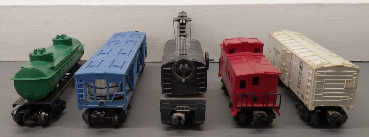 Lionel Vintage O Gauge Freight Cars: 6465, 6257, 6472, 2460, 6475 [5] VG