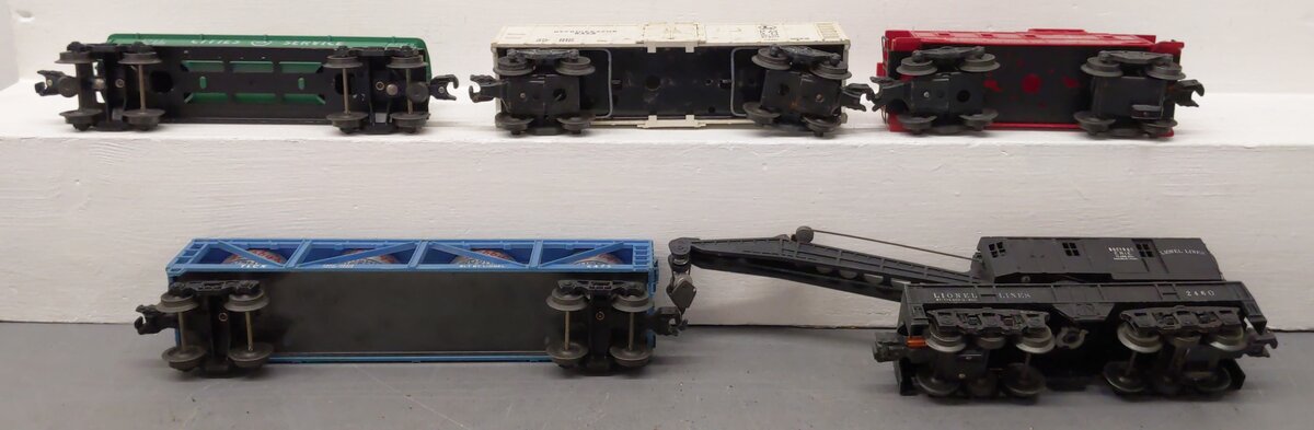 Lionel Vintage O Gauge Freight Cars: 6465, 6257, 6472, 2460, 6475 [5] VG