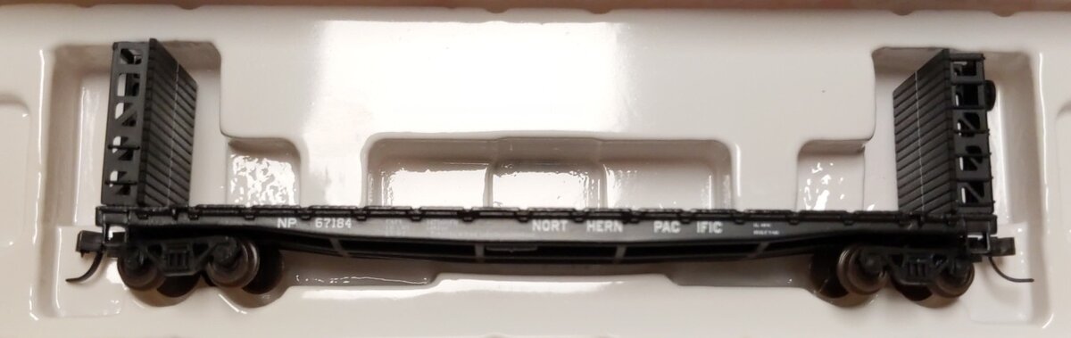 Atlas 50004811 N Northern Pacific 48' GSI Bulkhead Flat Car #67184 LN/Box