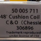 Atlas 50005711 N Chesapeake & Ohio 48' Cushion Coil Car #306896 LN/Box