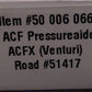 Atlas 50006066 N ACFX VENTURI Pressuraide Hopper #51417 LN/Box