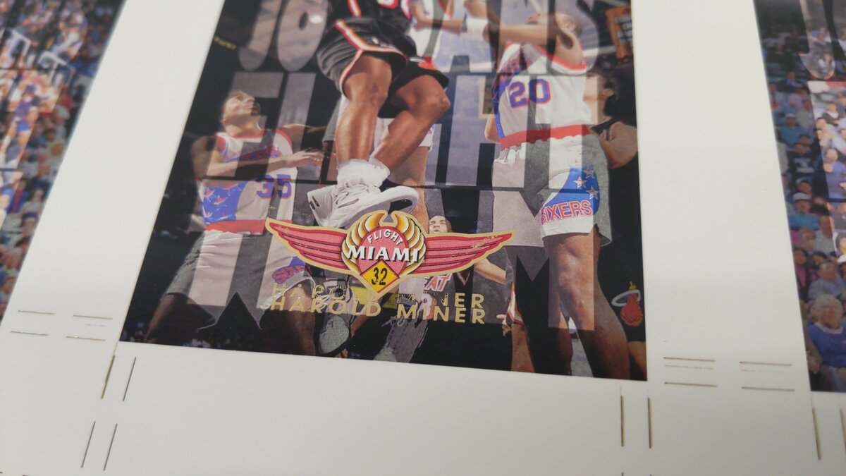Upper Deck 1993-1994 Michael Jordan's Flight Team Uncut Sheet #2575/3000