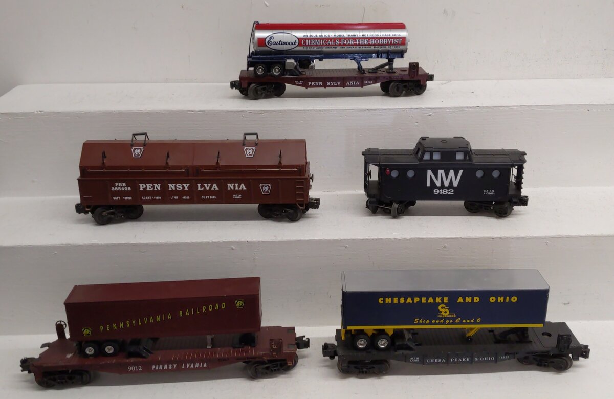 Lionel Assorted O Gauge Freight Cars [5] VG