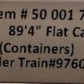 Atlas 50001744 N 89' Intermodal Flatcar w/Container Pedestals #976074