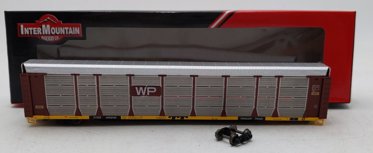 InterMountain 19479-04 N Western Pacific Auto Rack TTGX Flat Car #915212 EX/Box