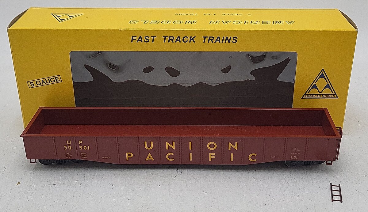 American Models 4418 S Gauge Union Pacific 52' Gondola #30901 (Hi-Rail) EX/Box