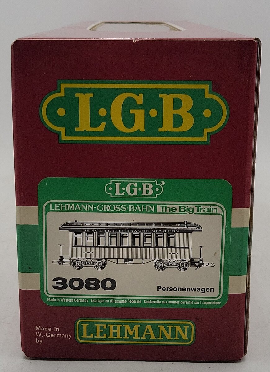 LGB 3080 G Scale Denver & Rio Grande Western Passenger Car VG/Box
