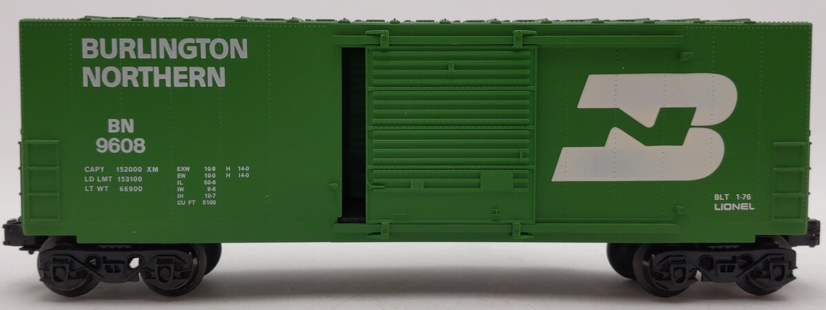 Lionel 6-9608 O Gauge Burlington Northern Hi-Cube Boxcar EX/Box