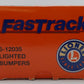 Lionel 6-12035 O Gauge FasTrack Lighted Bumpers (Pack of 2) EX/Box