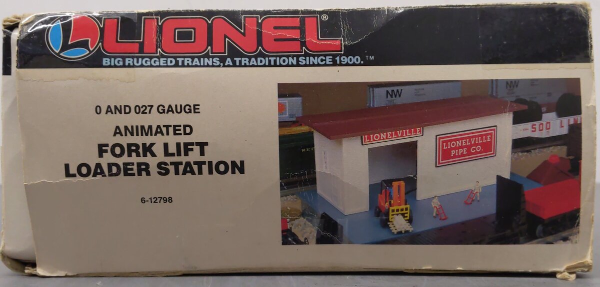 Lionel 6-12798 O/O27 Gauge Operating Forklift Loader Station VG/Box