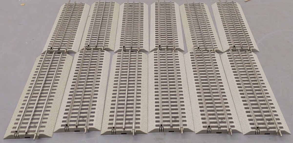 Lionel 6-12014 FasTrack 10" Straight Track [12] LN
