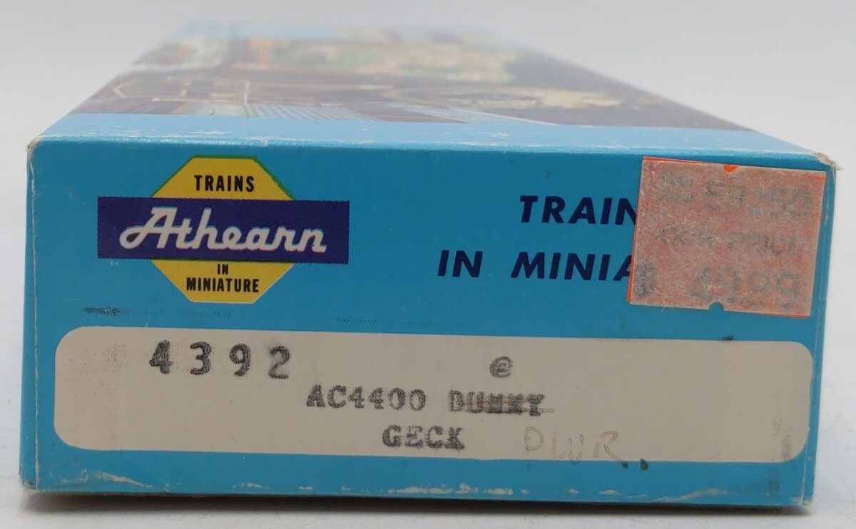 Athearn 4392 HO Scale GECX AC4400 Dummy Diesel Locomotive #4002 EX/Box