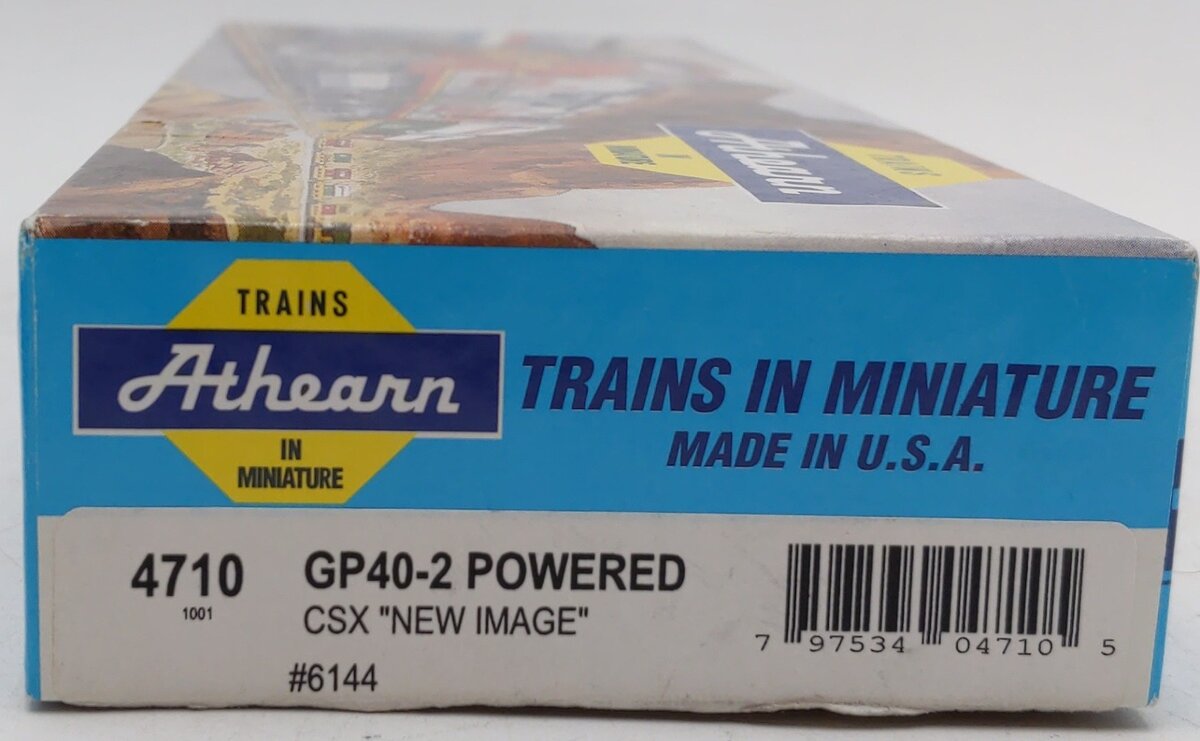 Athearn 4710 HO CSX GP40-2 Powered Diesel Locomotive #6144 EX/Box
