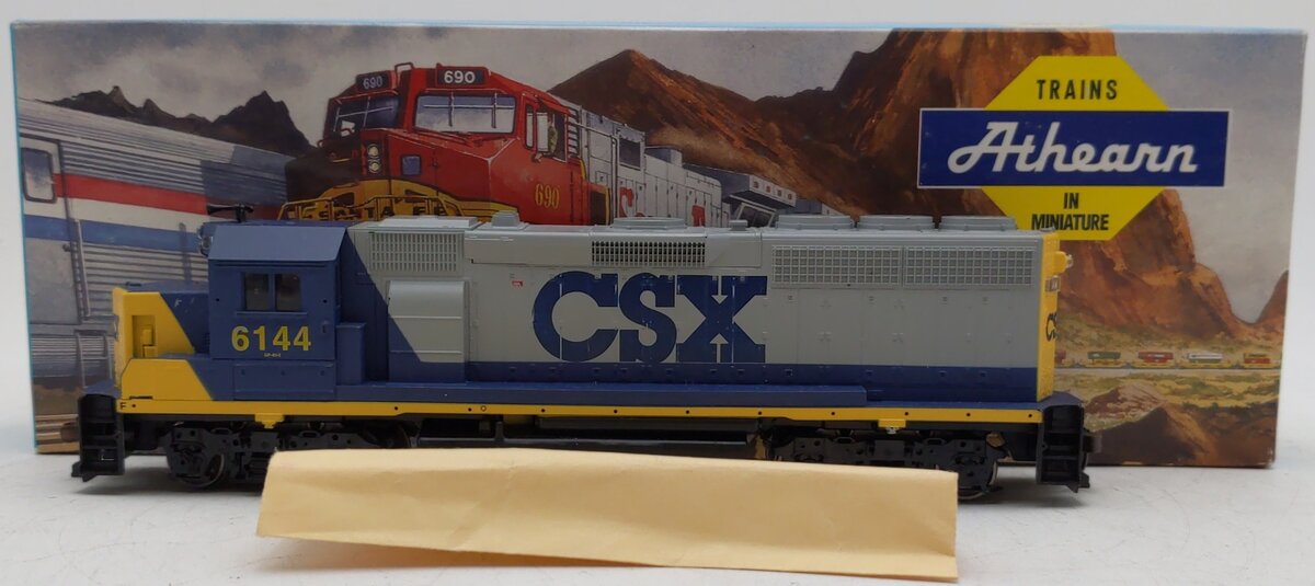 Athearn 4710 HO CSX GP40-2 Powered Diesel Locomotive #6144 EX/Box