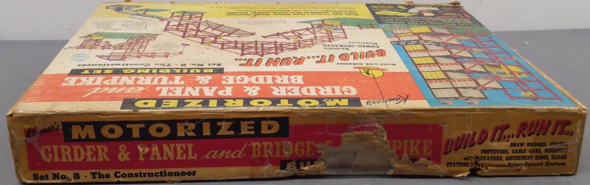 Kenner 8 Vintage Motorized Girder/Panel & Brige/Turnpike Building Set VG/Box