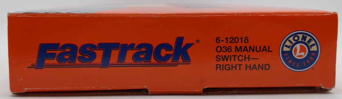 Lionel 6-12018 O O36 FasTrack Right Hand Manual Switch Turnout VG/Box