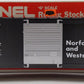 Lionel 6-9604 O Gauge Norfolk & Western Hi-Cube Boxcar EX/Box