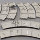 Lionel 6-12015 FasTrack O36 45-Degree Curved Track (9) VG