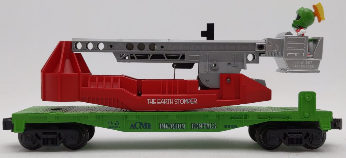 Lionel 6-16752 O Gauge Marvin the Martian Missile-Launching Flatcar w/Bugs Bunny VG/Box