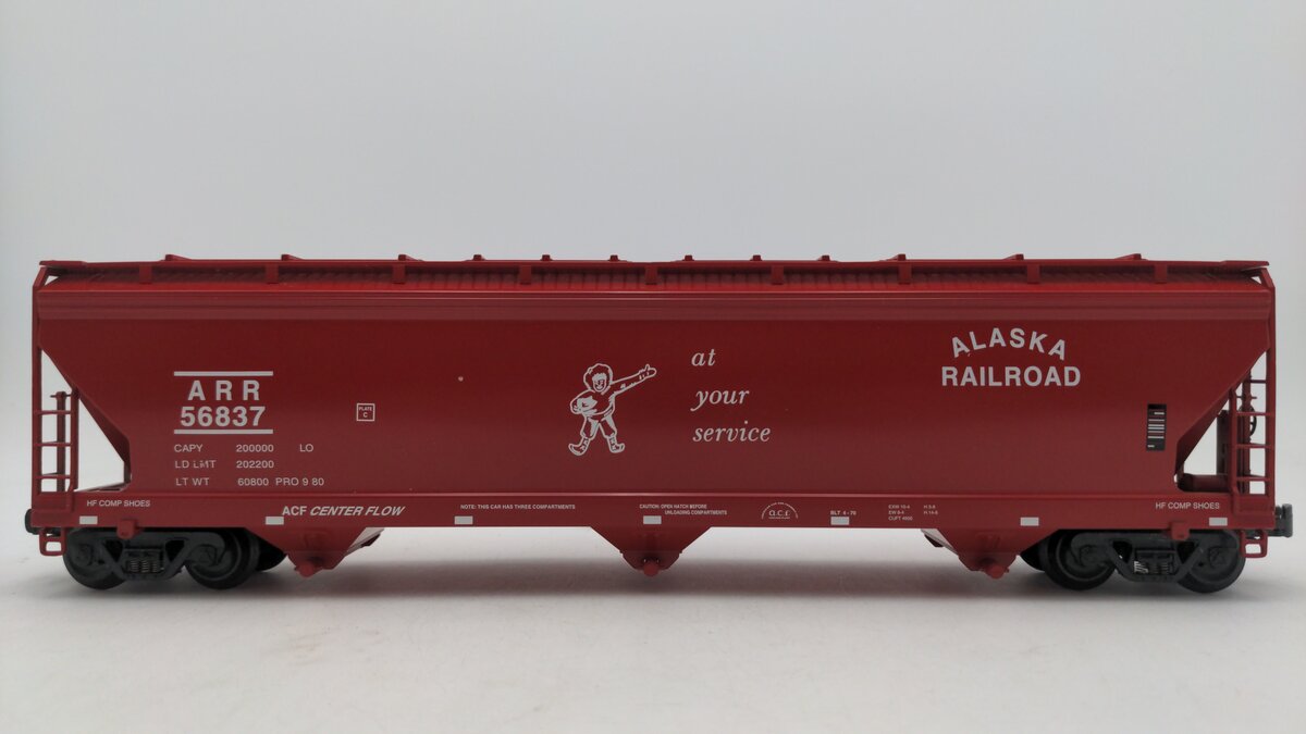 K-Line K623-1012 O Gauge Alaska Railroad Hopper #56837 EX