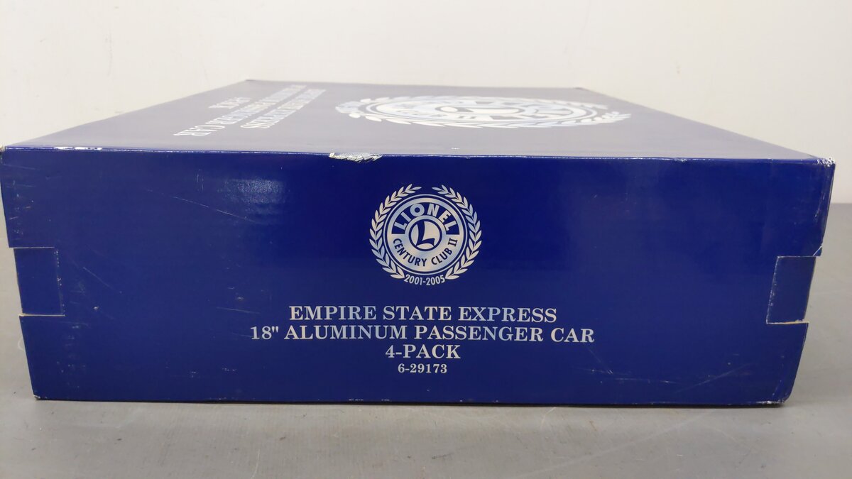 Lionel 6-29173 O New York Central Empire State Express Passenger Cars (Set of 4) EX/Box