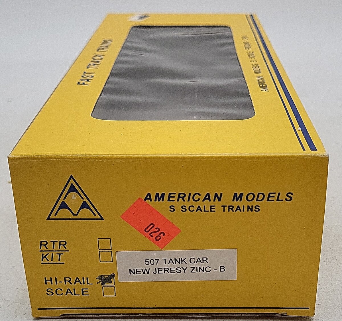 American Models 507 S Scale New Jersey Zinc Slurry Tank Car LN/Box