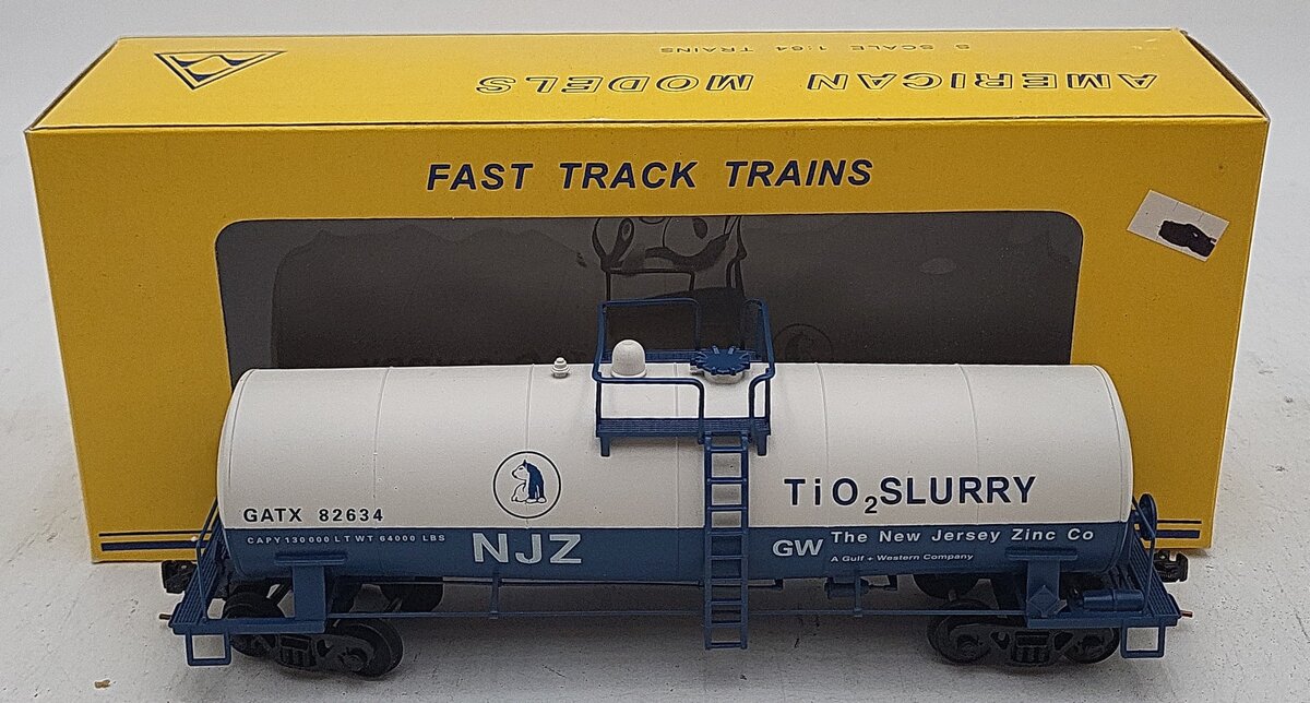 American Models 507 S Scale New Jersey Zinc Slurry Tank Car LN/Box