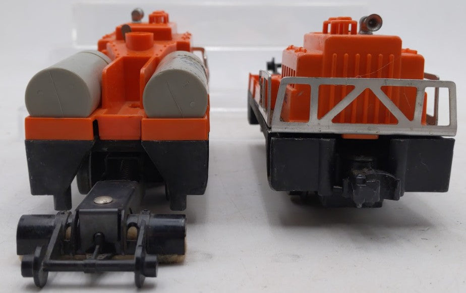 Lionel 3927 Vintage O Gauge Postwar Motorized Track Cleaner Cars [2] VG