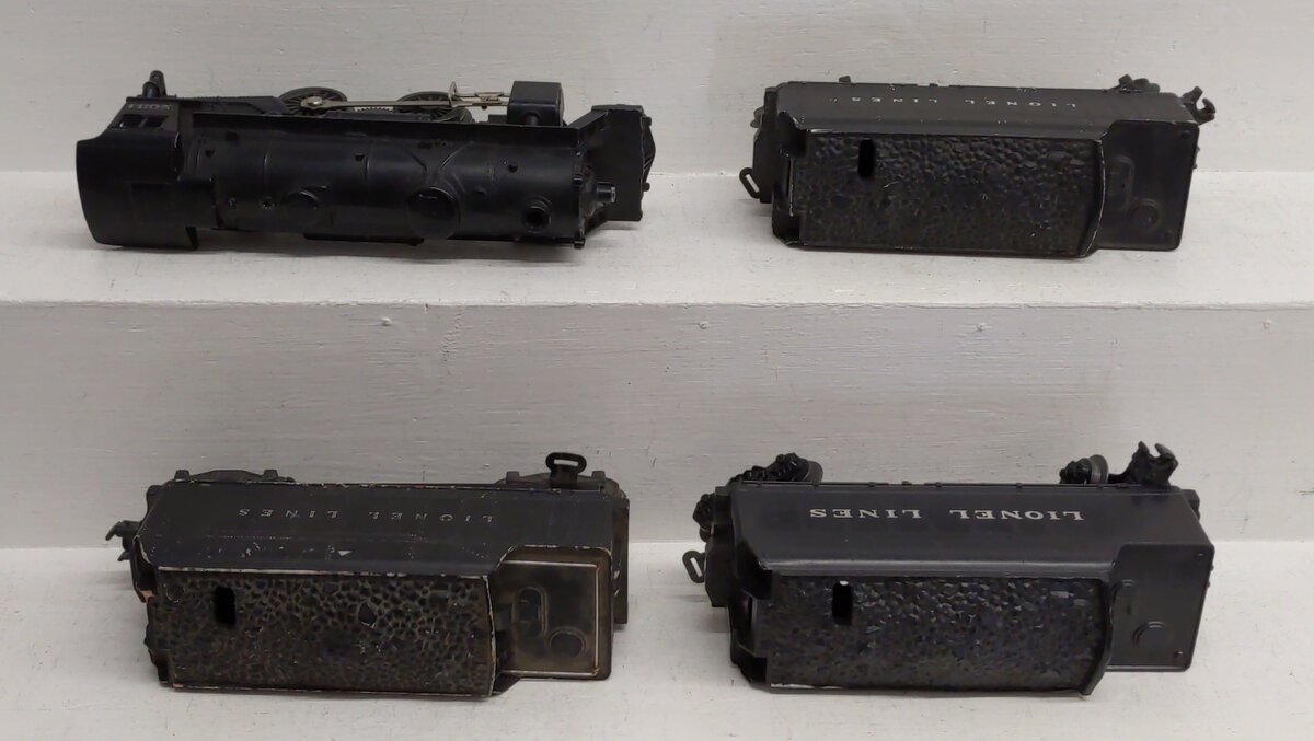 Lionel Vintage O 2-4-2 Steam Locomotive & Tenders: 2034, 6466, 6466W [4] VG