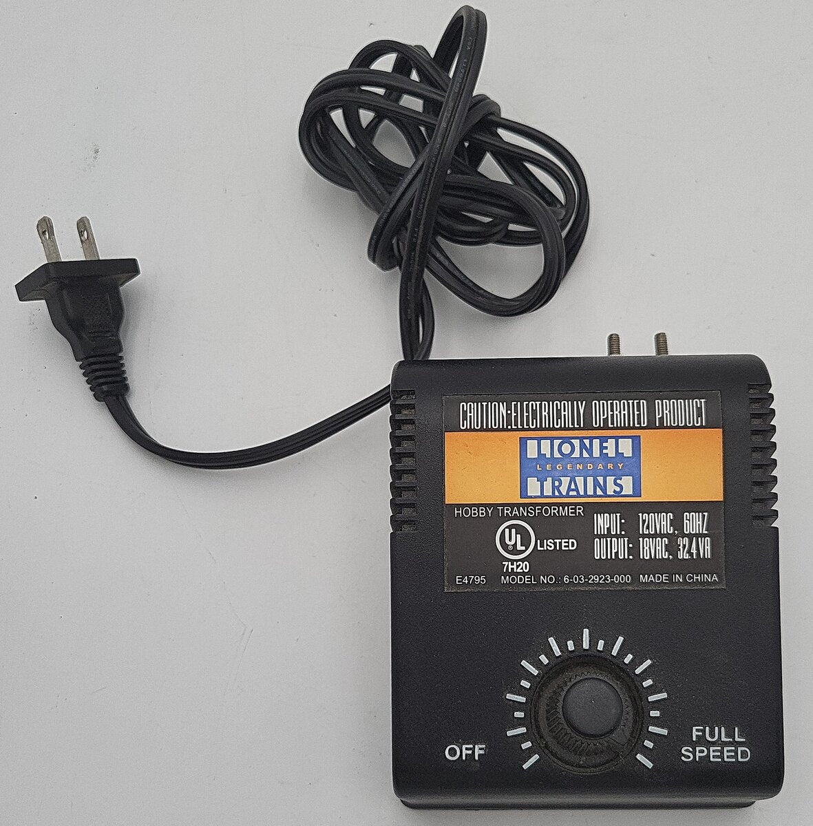 Lionel 6-32923 O 7H20 32.4 Amp Accessory Transformer EX