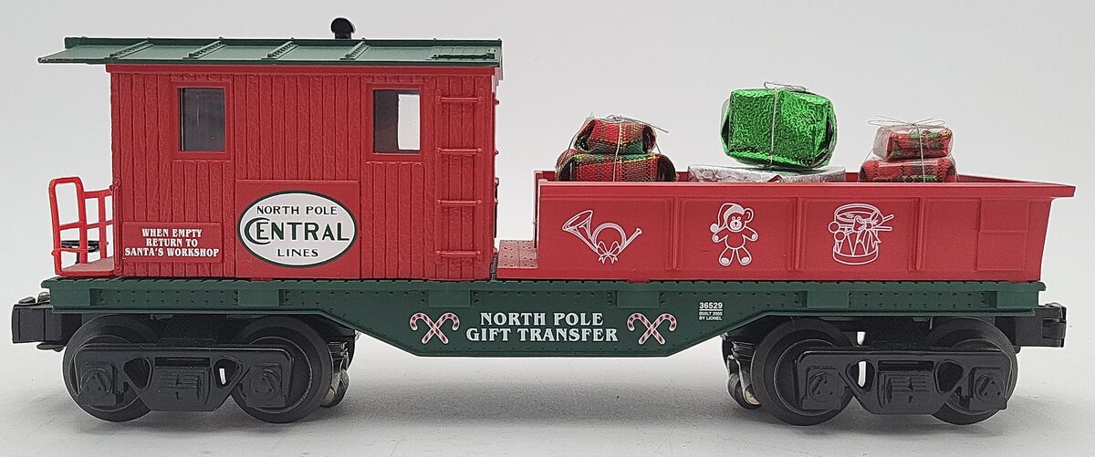 Lionel 6-36529 O Gauge North Pole Central Work Caboose w/Presents EX