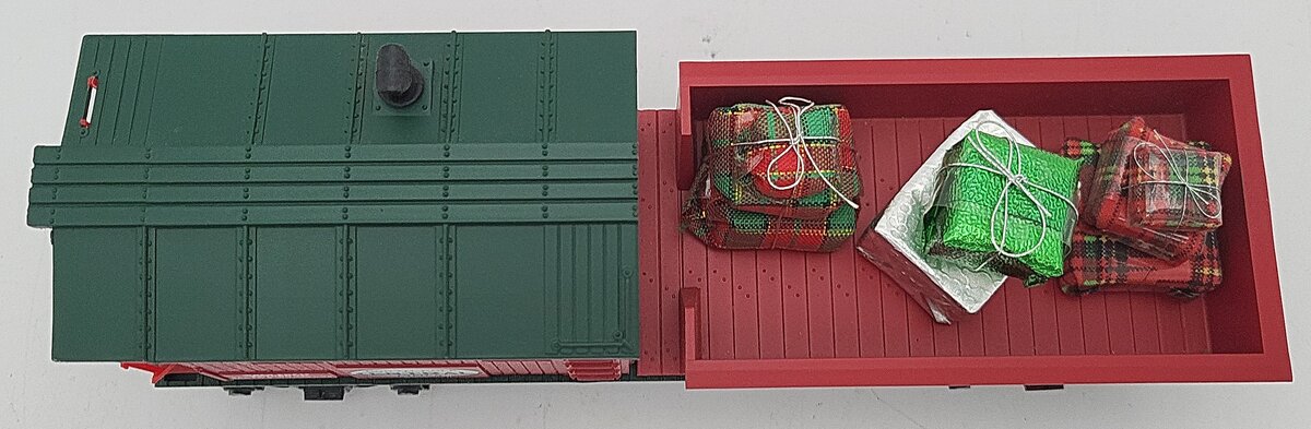 Lionel 6-36529 O Gauge North Pole Central Work Caboose w/Presents EX