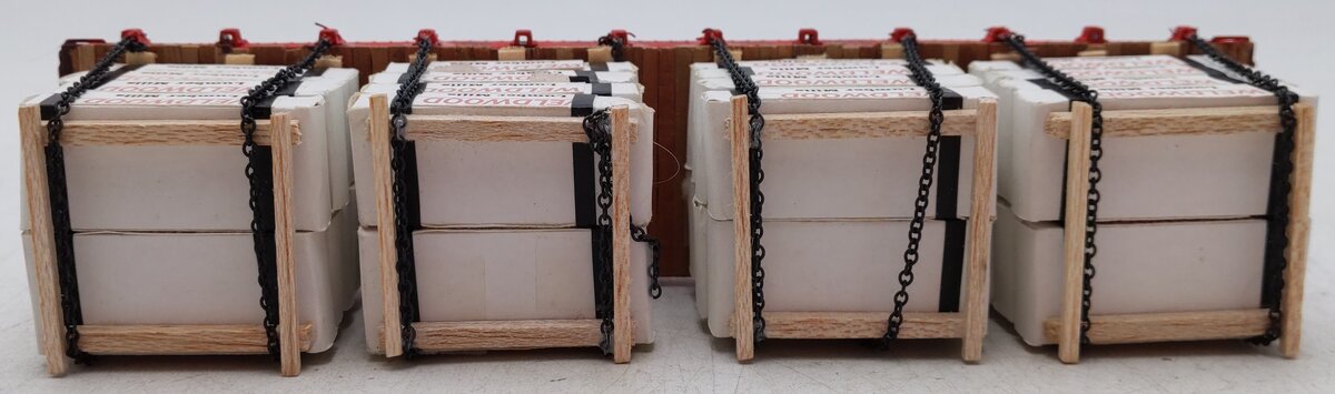 American Flyer S Gauge Custom Painted Bruce Lead Mines Flatcar #2140 w/ Load/Box
