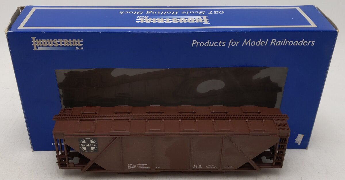 Industrial Rail 4102 O27 Santa Fe 4-Bay Covered Hopper/Box