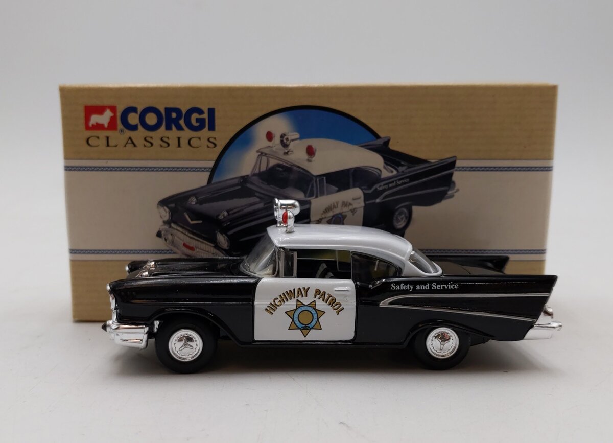 Corgi 97396 1:43 Scale Die Cast Chevrolet Highway Patrol Car NIB