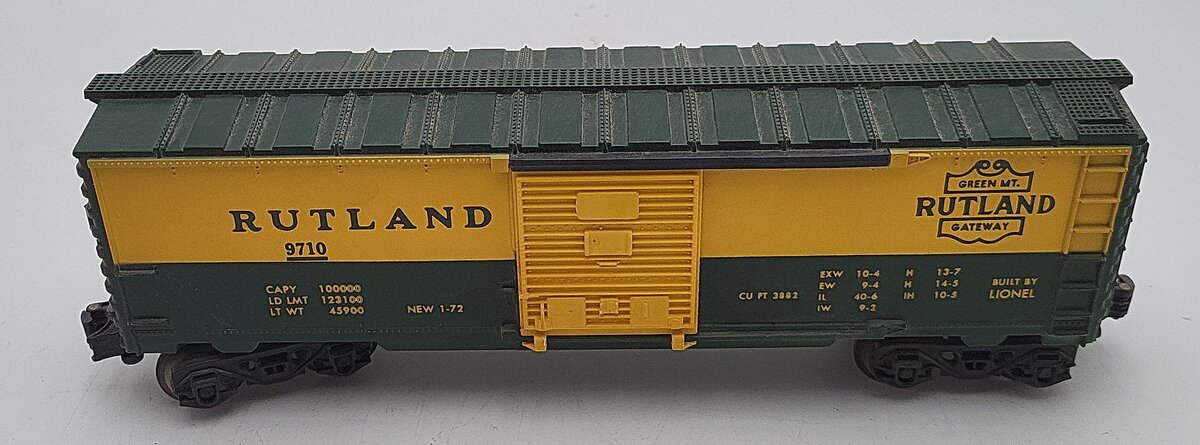 Lionel 6-9710 O Gauge Rutland Boxcar EX/Box
