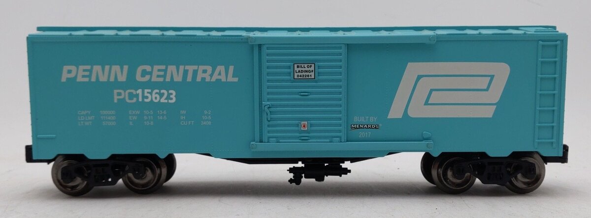 Menards 279-3816 O Scale Penn Central Boxcar #15623 EX/Box