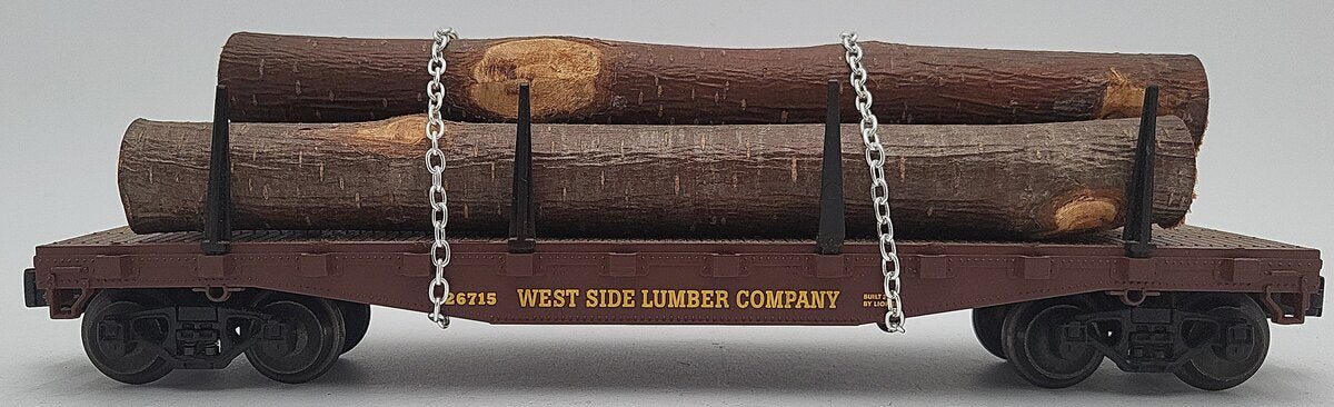 Lionel 6-26715 Westside Lumber Flatcar with Logs EX