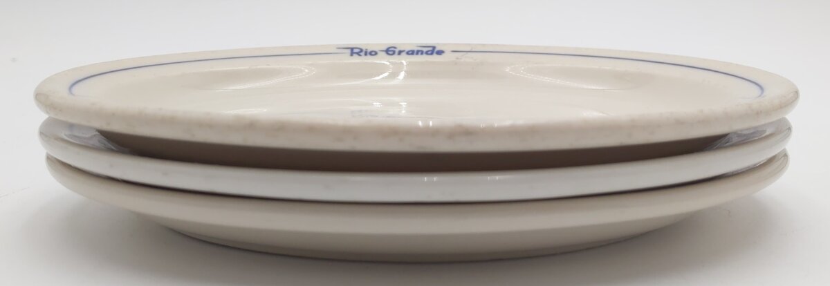 Syracuse China Rio Grande Prospector Pattern Oval Plates (Set of 3) EX