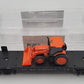 Menards 279-3186 O Gauge Chicago & North Western Flatcar w/ Kubota Tractor #9869 LN/Box