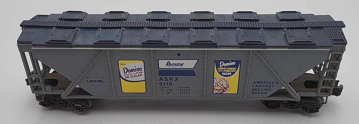 Lionel 6-9116 O Gauge Domino Sugar 4-Bay Hopper #9116 EX/Box