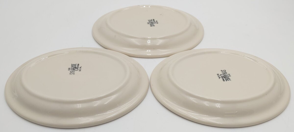 Syracuse China Rio Grande Prospector Pattern Oval Plates (Set of 3) EX