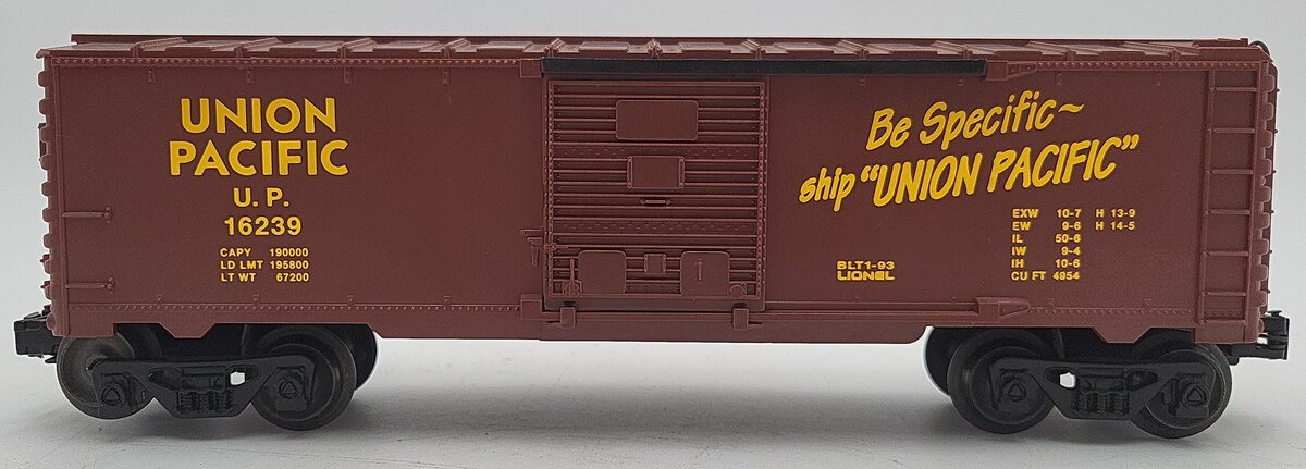 Lionel 6-16239 O Union Pacific Boxcar EX