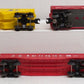 Lionel O Gauge Freight Car Assortment: 16715, 6424, 16355, 9707, 9016 [5] VG